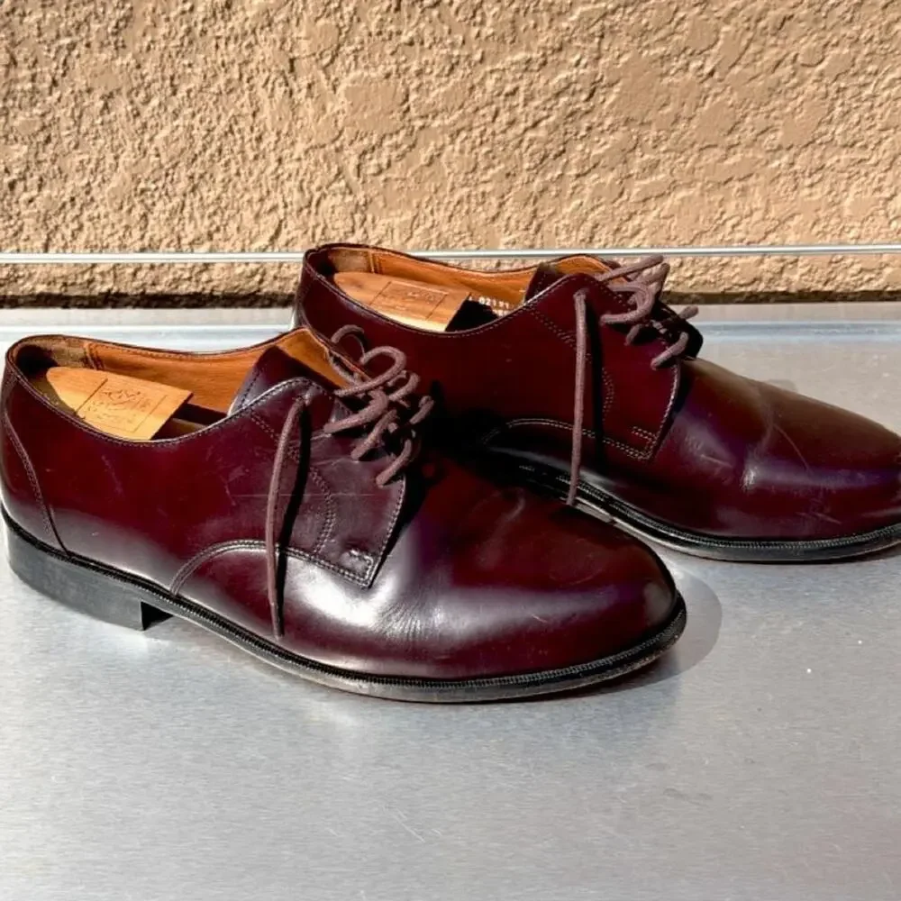 Bostonian Classics Burgundy Leather Oxford Dress Shoes - Size 8D